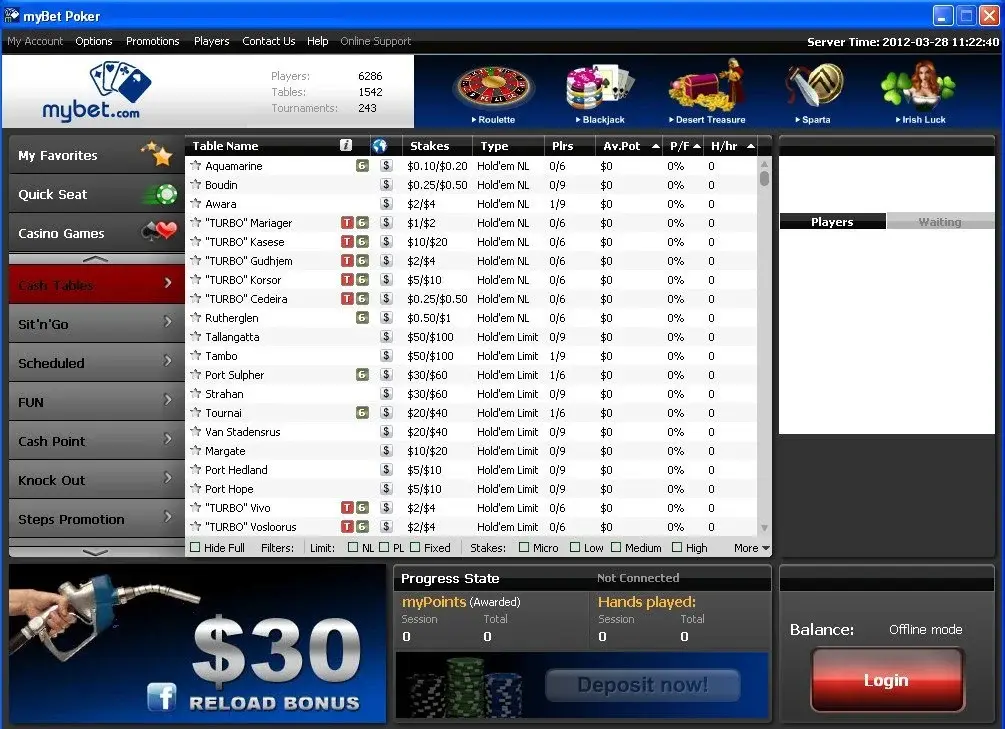 Mybet screenshot